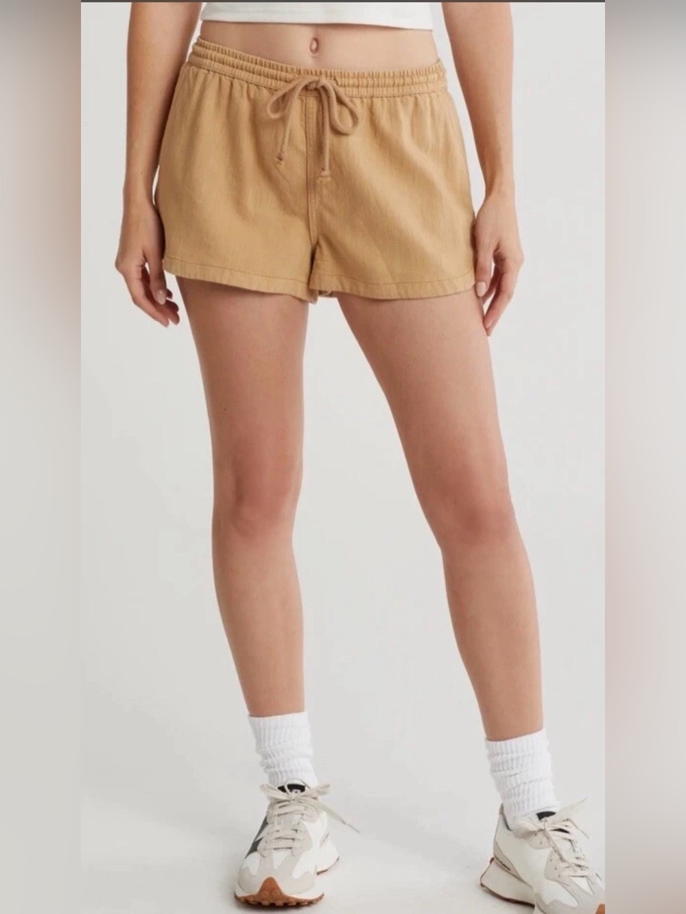 Nwt Abound Tan Cotton Pull On Shorts